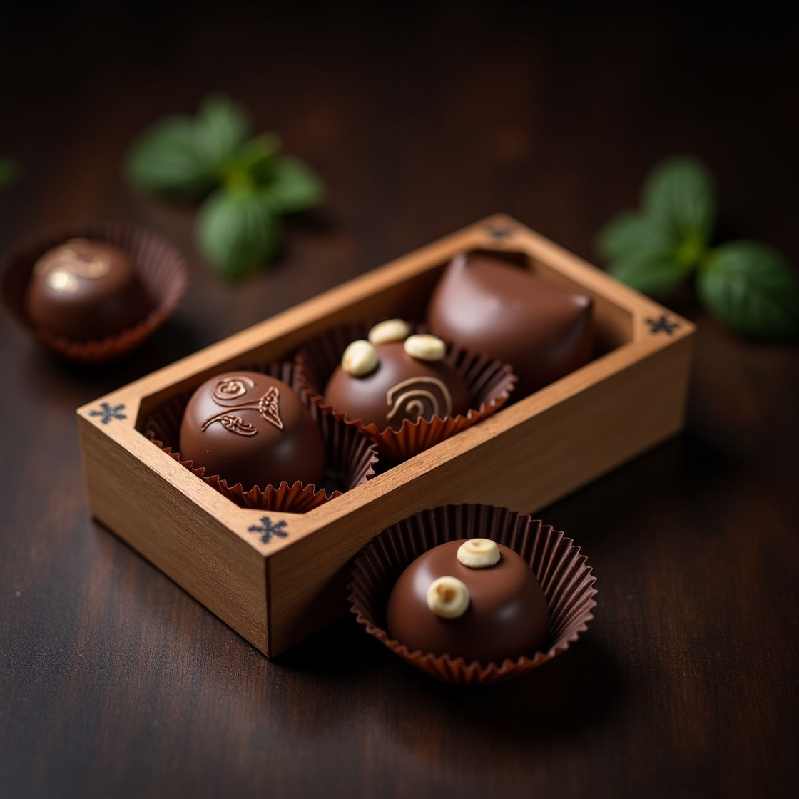 Caja de chocolates artesanales Trifood