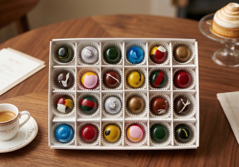 Caja de chocolates artesanales Trifood